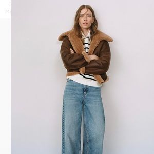 Mango Reversible Faux Shearling-lined Jacket